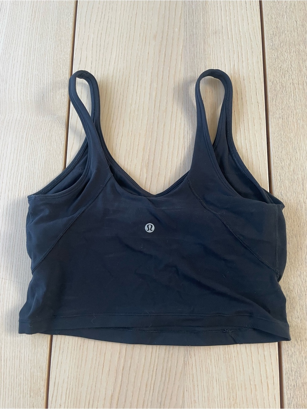 lululemon Align tank top size 8 Lulu athletica Black Activewear Sports Bra Tank